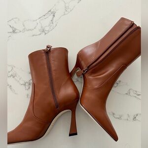 Stuart Weitzman Tan Leather Ankle Boots